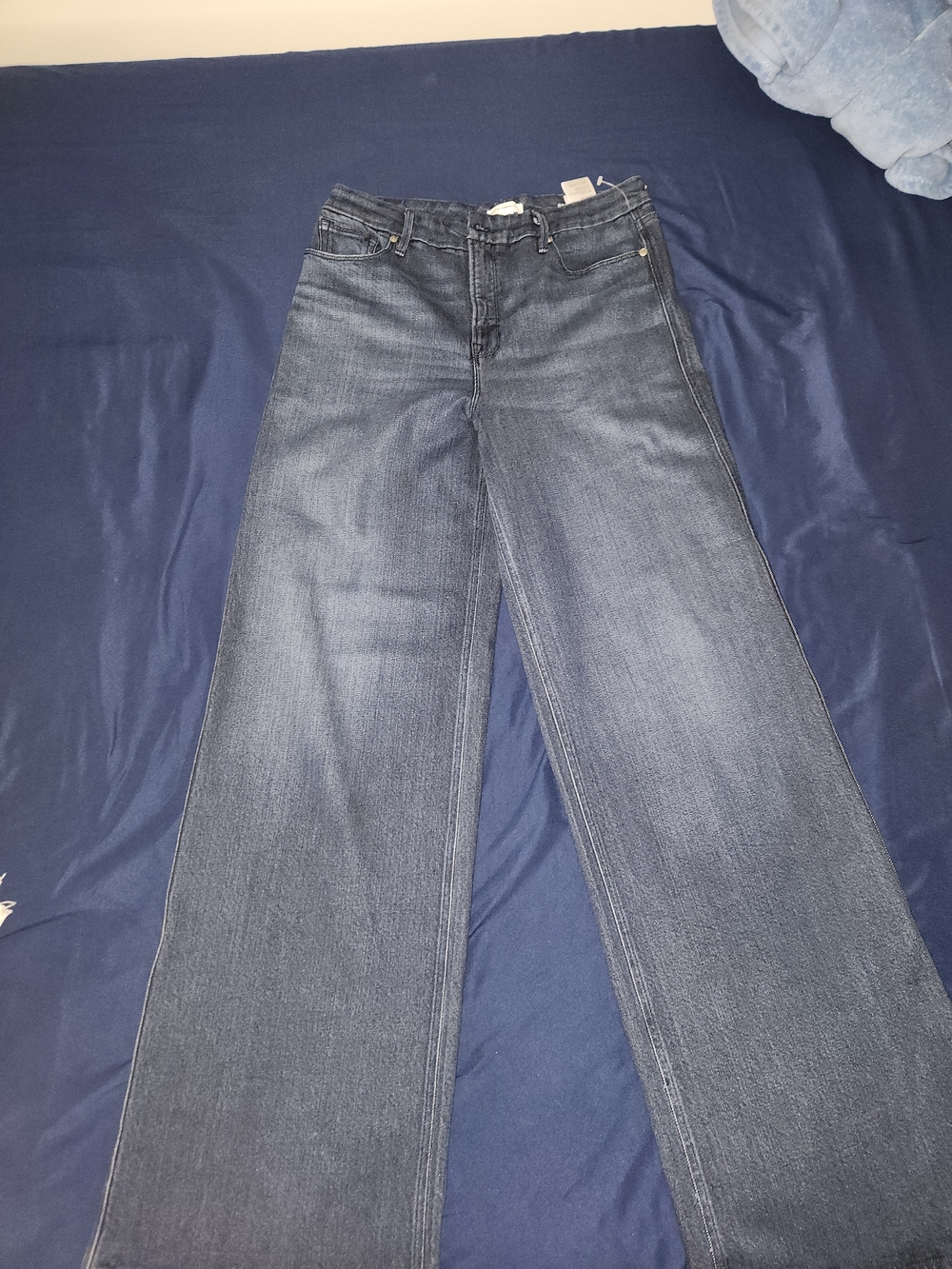 Good American Wide Leg Jeans in Dark Indigo
